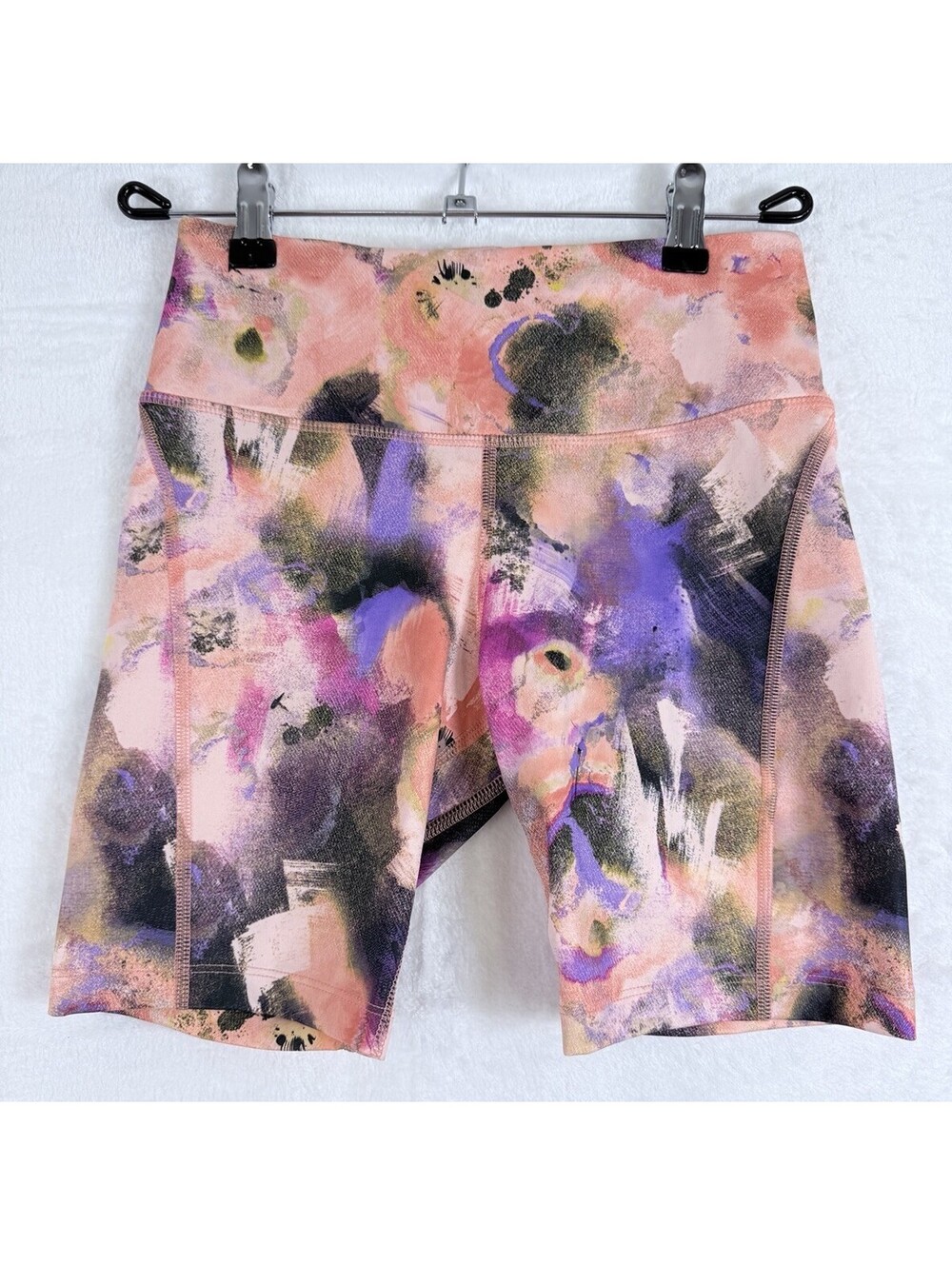 Nike Air Fast Running Shorts Small Women Pink Print Mid Rise Dri Fit Workout Gym